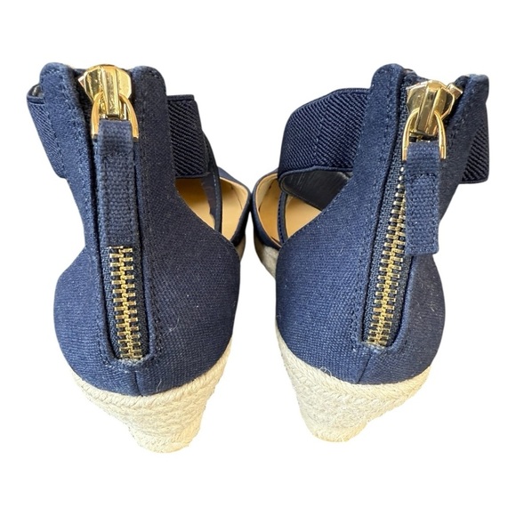 Talbots Lyndsay D’Orsay Espadrille Wedges – Navy, Size 8.5, NWOT - Picture 5 of 9